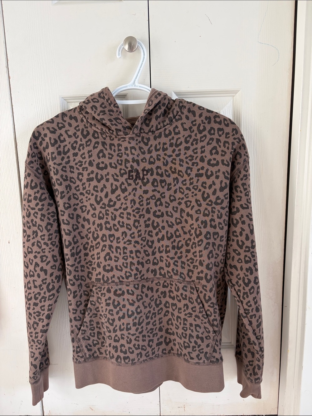 VGUC Gap Kids Leopard Print Hoodie XXL 14-16